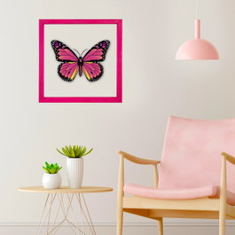 Wallity Cuadro decorativo enmarcado Multicolor 32 x 32 cm